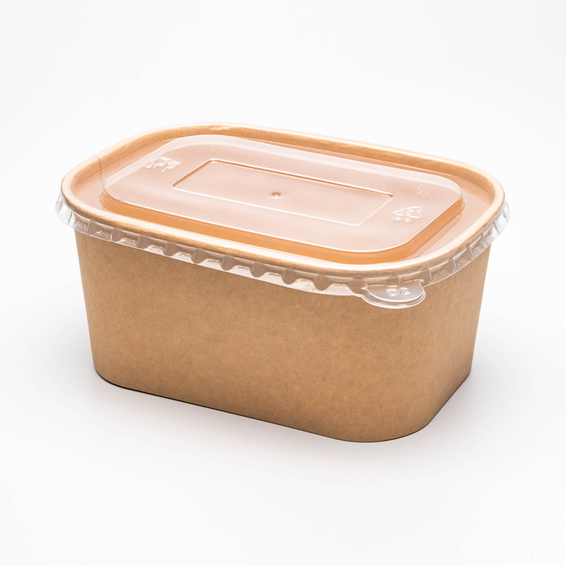 Rechteckige und quadratische Papierschale