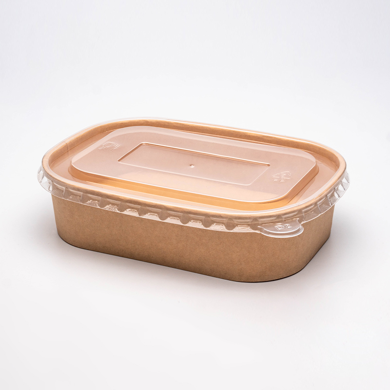 Rechteckige und quadratische Papierschale