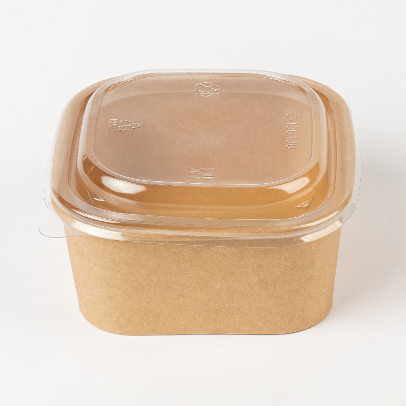 Rechteckige und quadratische Papierschale