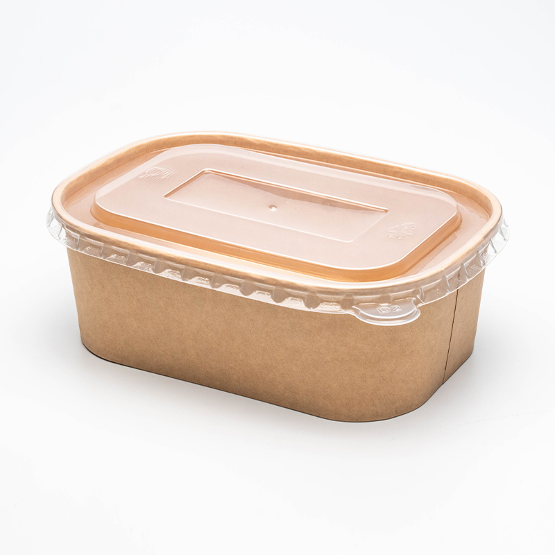 Rechteckige und quadratische Papierschale